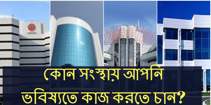 কোন সংস্থায় আপনি ভবিষ্যতে কাজ করতে চান?